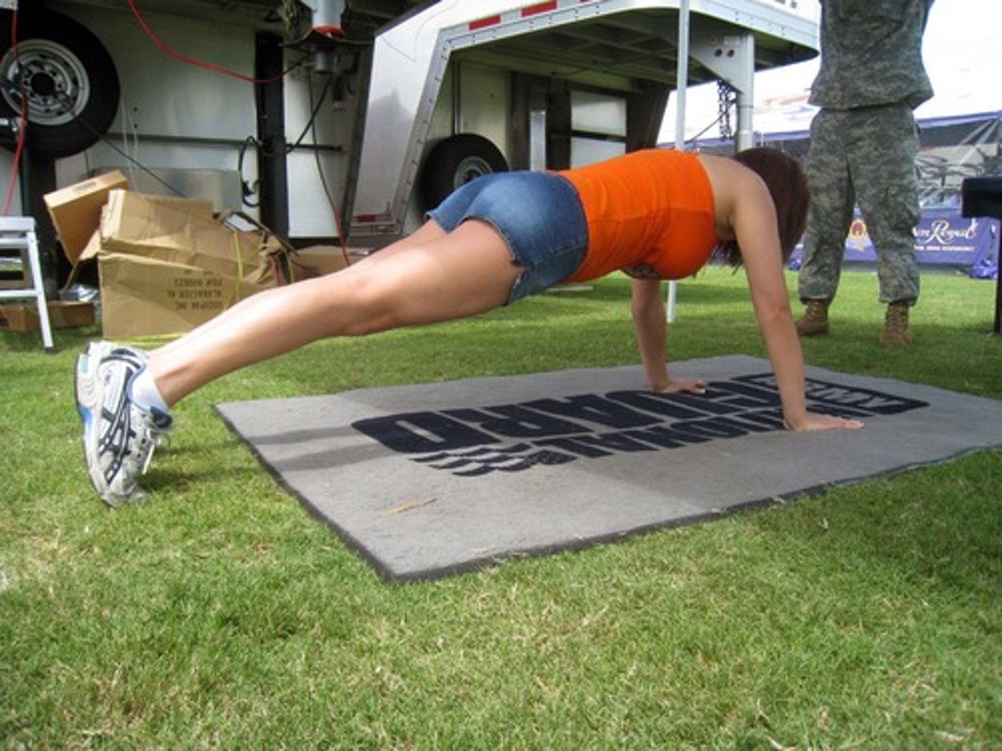 <p>to do pushups</p>