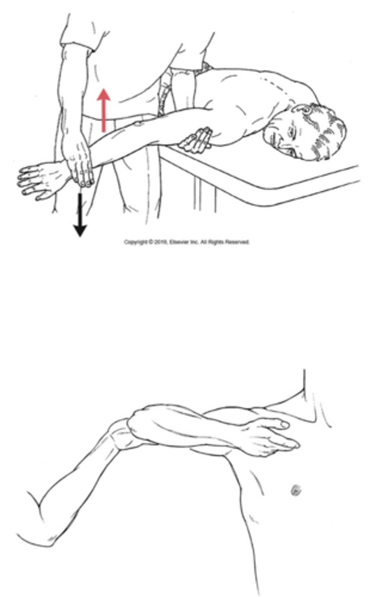 <p>What test is being performed in the image?</p>