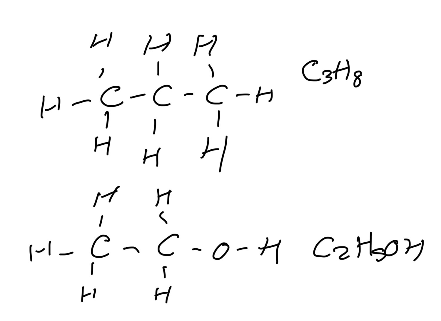 <p>Shows all atoms and covalent bonds </p>
