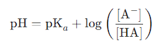 <ul><li><p class="ds-markdown-paragraph">Used to calculate the <strong>protonation state</strong> of ionizable groups (e.g., –COOH, –NH₃⁺, side chains).</p></li><li><p class="ds-markdown-paragraph"><strong>Example</strong>:</p><ul><li><p class="ds-markdown-paragraph">For –COOH (pKₐ ≈ 2): At pH 4, –COO⁻ dominates (pH &gt; pKₐ).</p></li><li><p class="ds-markdown-paragraph">For –NH₃⁺ (pKₐ ≈ 9): At pH 7, –NH₃⁺ dominates (pH &lt; pKₐ).</p></li></ul></li></ul><p></p>