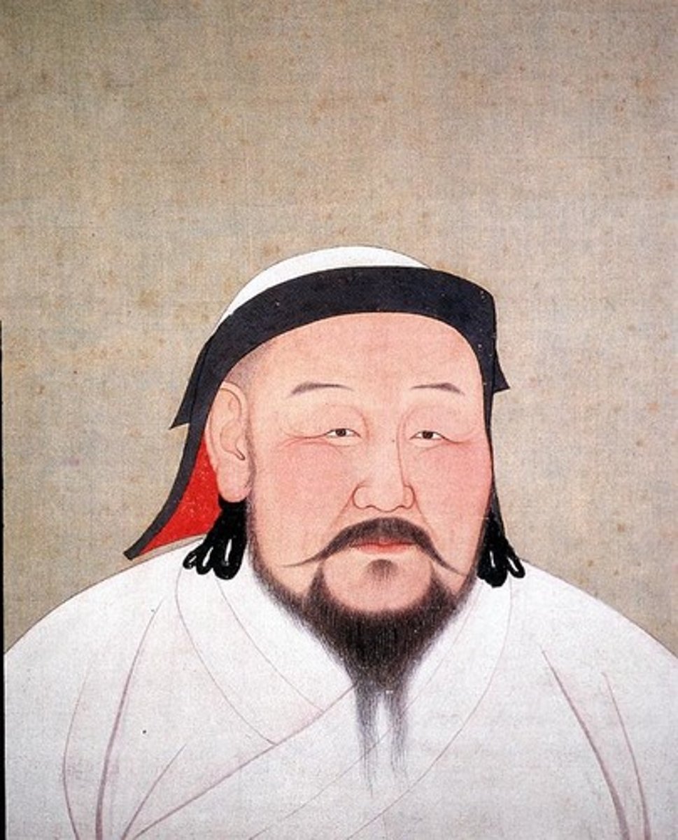 <p>(1215-1294) Grandson of Genghis Khan and founder of the Mongol Yuan Dynasty in China.</p>