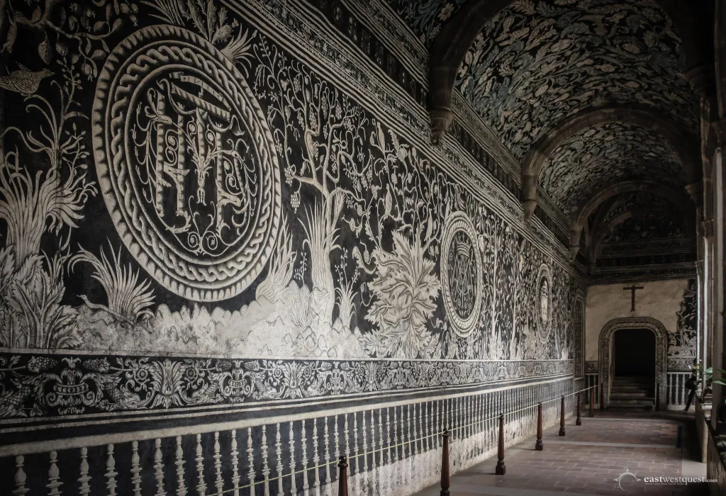 <p>cloister paintings, convent of San Salvador de malinalco 1571.</p>