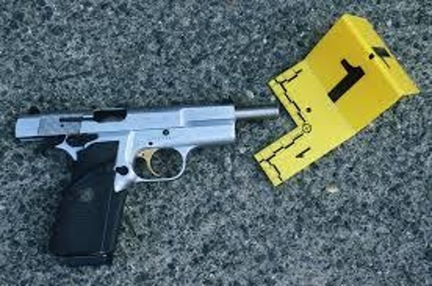 <p>Finding a suspect's gun at a crime scene.</p>