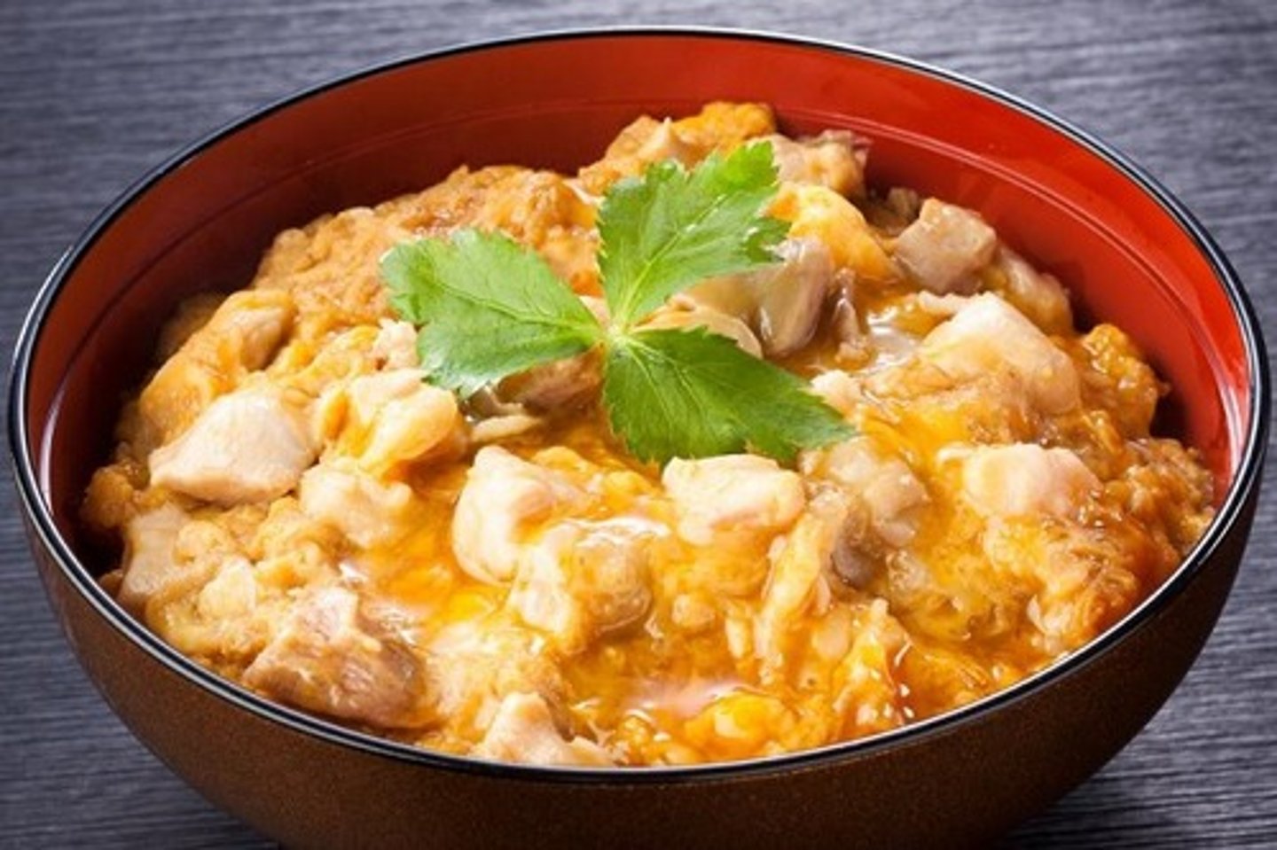 <p>chicken &amp; egg on rice</p>