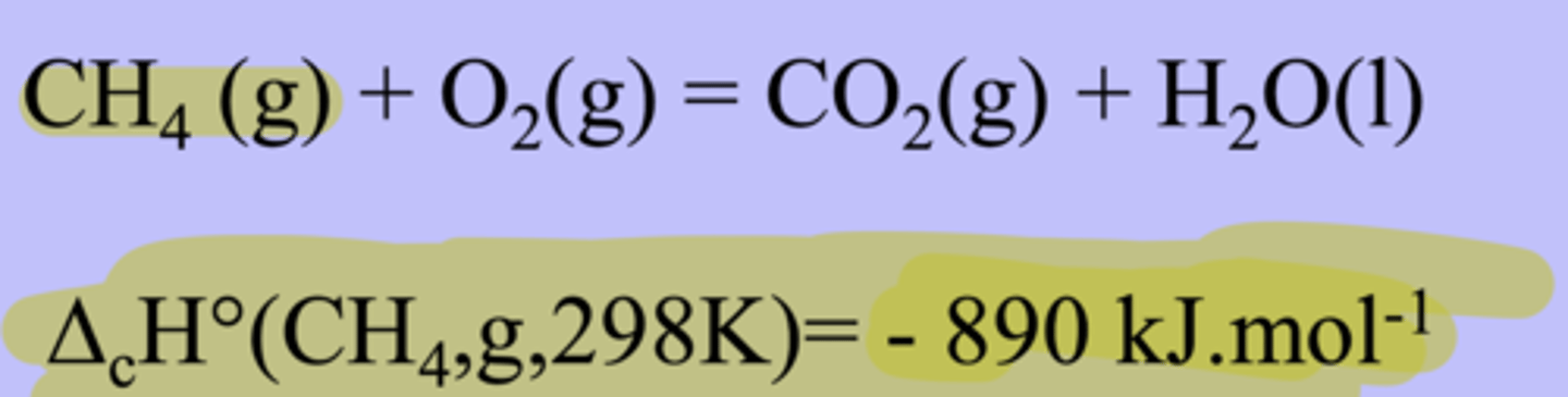 <p>= enthalpie associée à l'oxydation complète d'une substance avec un coefficient stoechiométrique de -1</p>