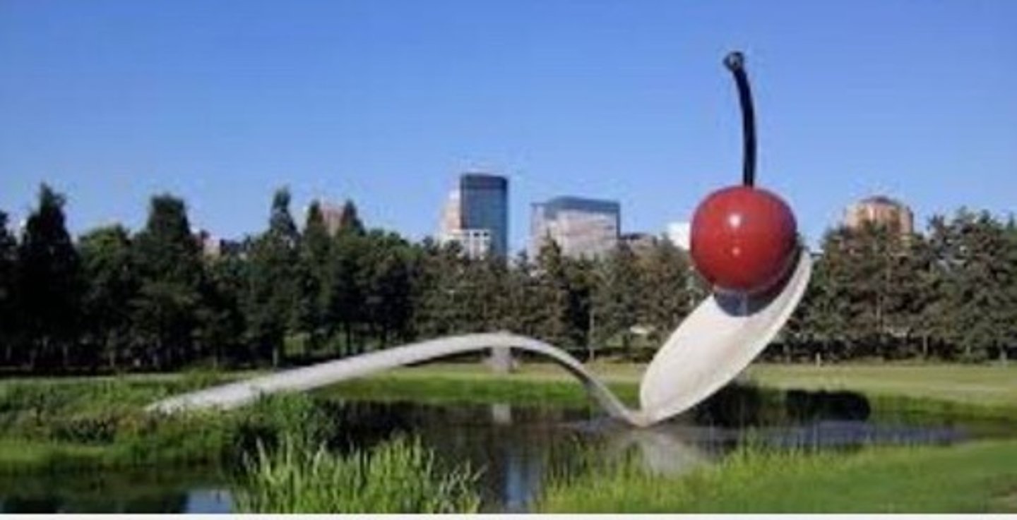 <p>A sculpture garden.</p>