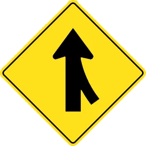 <p>This yellow sign means:</p>
