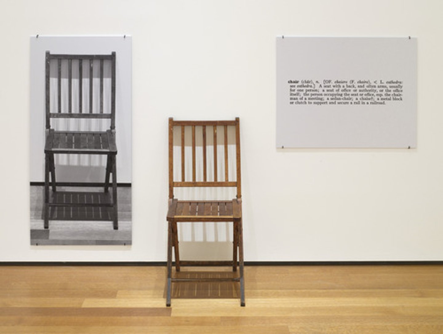 <p>Conceptual Art, Kosuth, American, 1965</p>