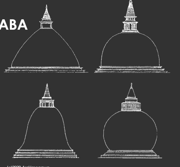 <p>Common dagoba shape</p>
