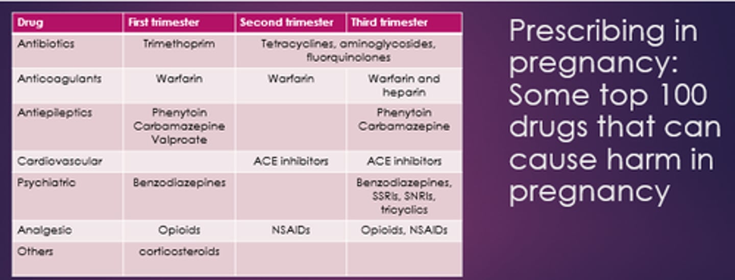 <p>- Trimethoprim.</p><p>- Warfarin.</p><p>- Phenytoin.</p><p>- Carbamazepine.</p><p>- Valproate.</p><p>- Opioids.</p><p>- Corticosteroids</p>