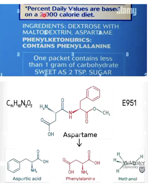 <ul><li><p class="">Managed with a <strong>low-protein diet</strong>.</p></li><li><p class="">Avoiding <strong>aspartame</strong> (an artificial sweetener containing phenylalanine).</p></li><li><p class="">Early detection and treatment allow children with PKU to lead <strong>normal lives</strong>.</p><ul><li><p class="">Estimated that since 1960s more than 50000 PKU babies lead to normal lives. </p></li></ul></li></ul><p></p>