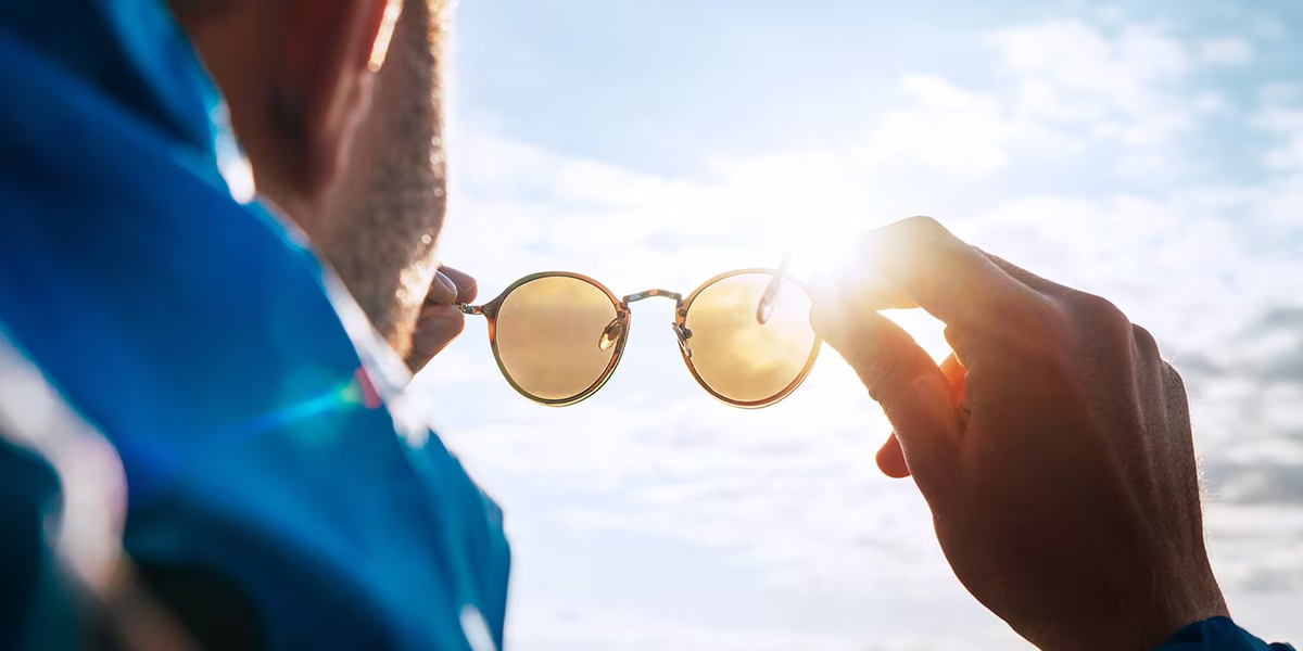 <p>When a wave passes from one material into another one</p><p>Eg. Sun →<strong> </strong>Space → Atmosphere → Sunglasses → Eyes</p><p>Depends on the wavelength and material. This changes how much and what is transmitted, eg. sunglasses block UV light and blue light</p>