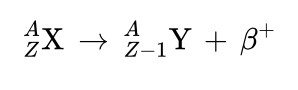 <p>Beta-positive (β+) decay</p>