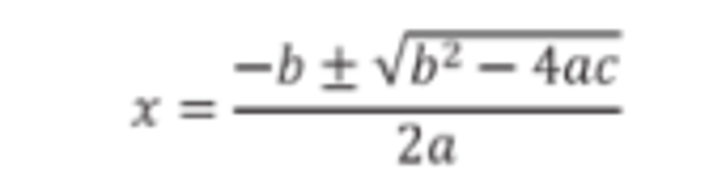 <p>Solves for roots and x intercepts</p>