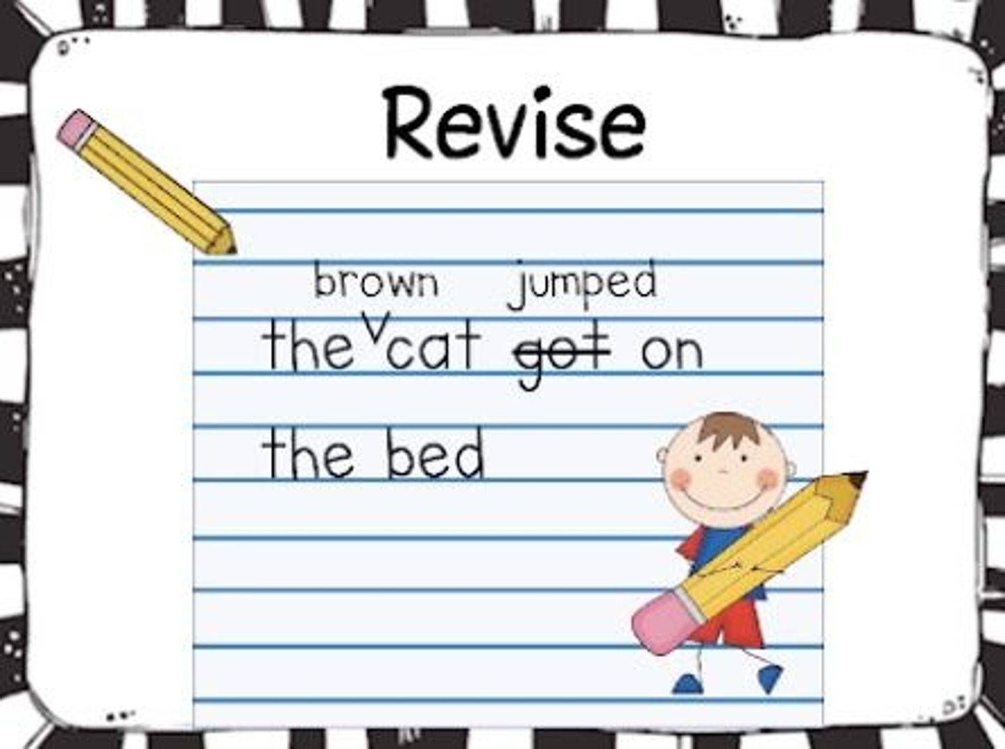 <p>to correct or improve and redo</p>