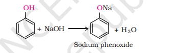 <p>R-OH + NaOH → No reaction</p><p></p>