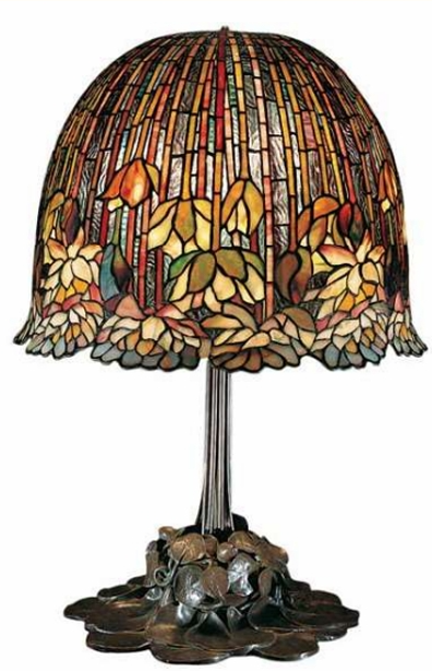 <p>Tiffany also designed mosaics, rugs, furniture, even lamps, which use metal bases with glass shades in a great variety of forms, like the famous “_____________” table lamp.</p>