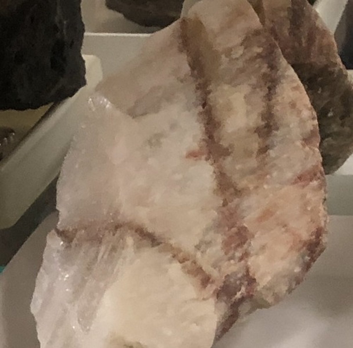<p>plagioclase feldspar</p>