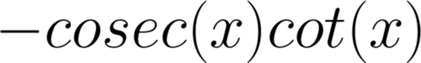 <p>-cosecxcotx</p>