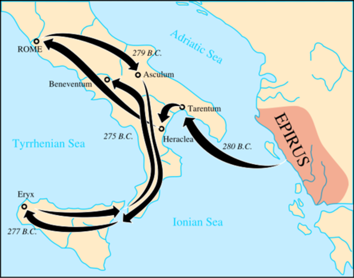<p>Greek general and statesman of the Hellenistic period. He was king of the Greek tribe of Molossians, Epirus, and Macedon. He was one of the strongest opponents of early Rome. Some of his battles, though successful, cost him heavy losses, from which the term Pyrrhic victory was coined</p>