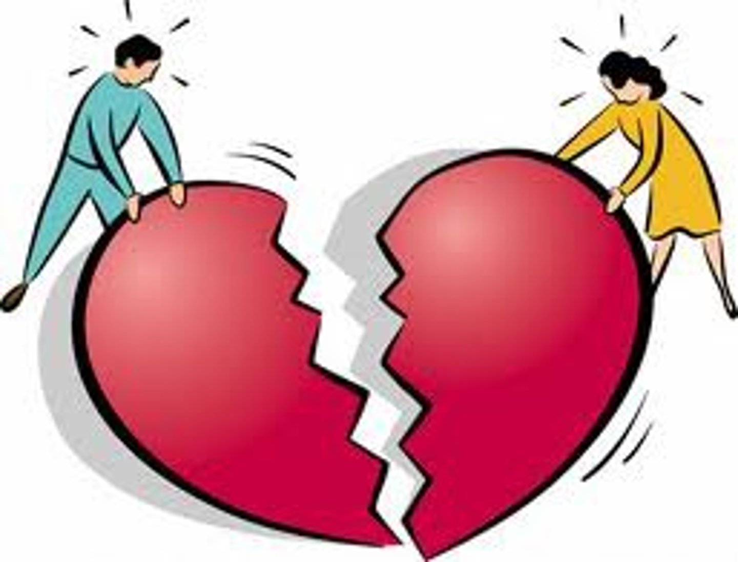 <p>end a romantic relationship</p><p>He lost his job and his marriage broke _____.</p>