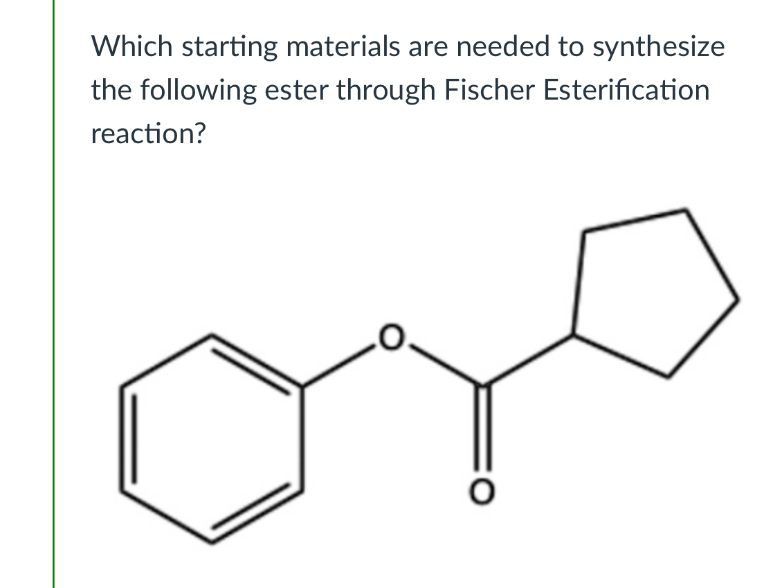<p>(Lab 5: Fischer esterification)</p>