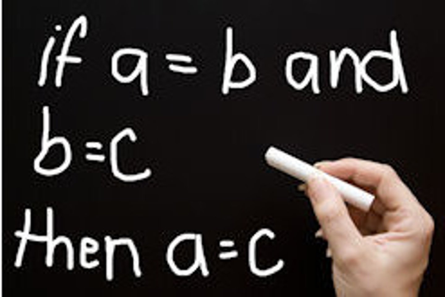 <p>If a relation holds between a first and second object, then a relation also holds between the second and third object</p>