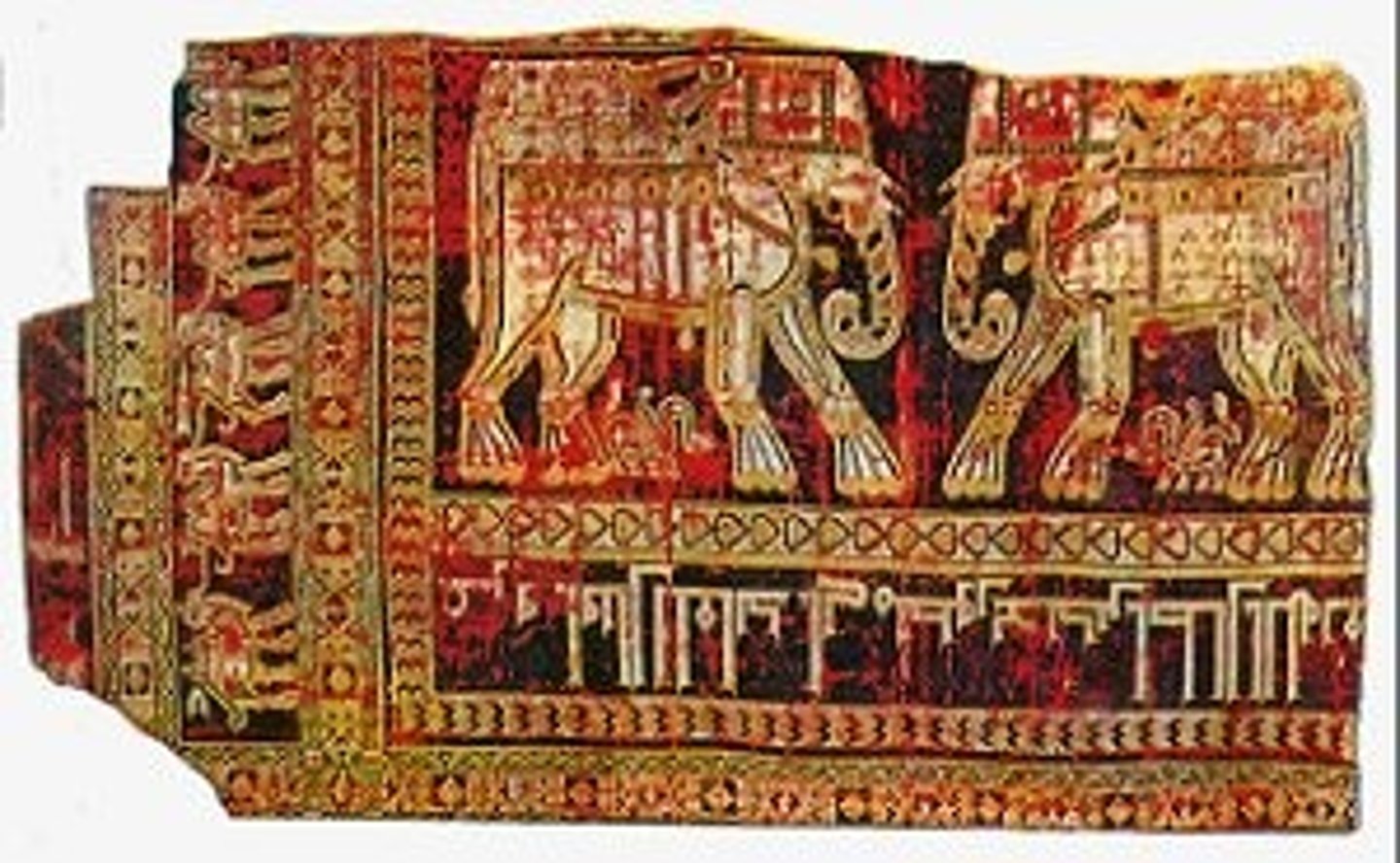 <p>a heavy silk fabric (often woven with silver or gold threads)</p>