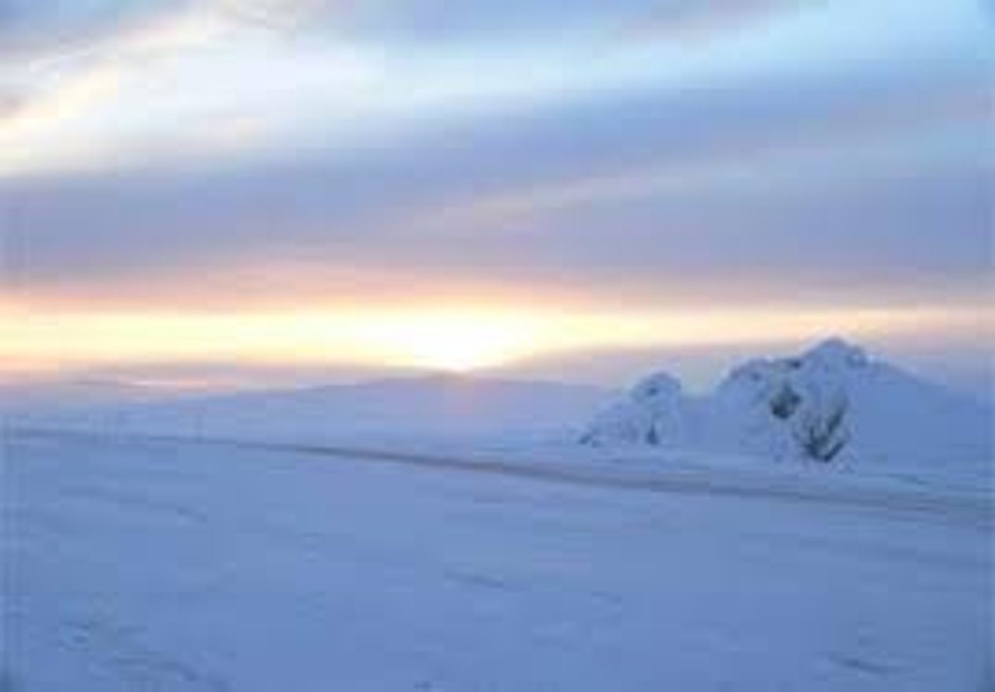 <p>the area around the North Pole that is very cold.</p>