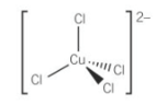 <p><span>[CuCl₄]²⁻ + H2O is made. This is an equilibrium reaction.</span></p><p></p><p><span><span>[Cu(H₂O)₆]²⁺(aq) + 4Cl⁻(aq) ⇌ [CuCl₄]²⁻(aq) + 6H₂O(l)</span></span></p>