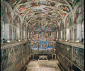 <p>Michelangelo&apos;s altar fresco in the Sistine Chapel differs from medieval depictions of the Last Judgment, such as the sculpted representation on the tympanum of the Church of Sainte-Foy, in that Michelangelo&apos;s depiction of Christ</p>