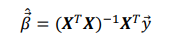 <ul><li><p>To find the optimal parameters $$\overrightarrow{\beta}$$, the <strong><em>SSE needs to be minimized</em></strong></p></li><li><p>To find the minimum of the <em>SSE</em>, the derivative is set to 0 and solving for $$\overrightarrow{\beta}$$</p></li></ul><p></p>
