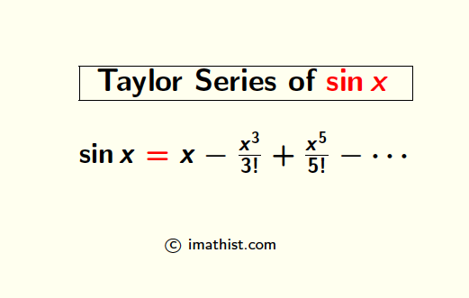 <p>odd exponents/factorials</p>