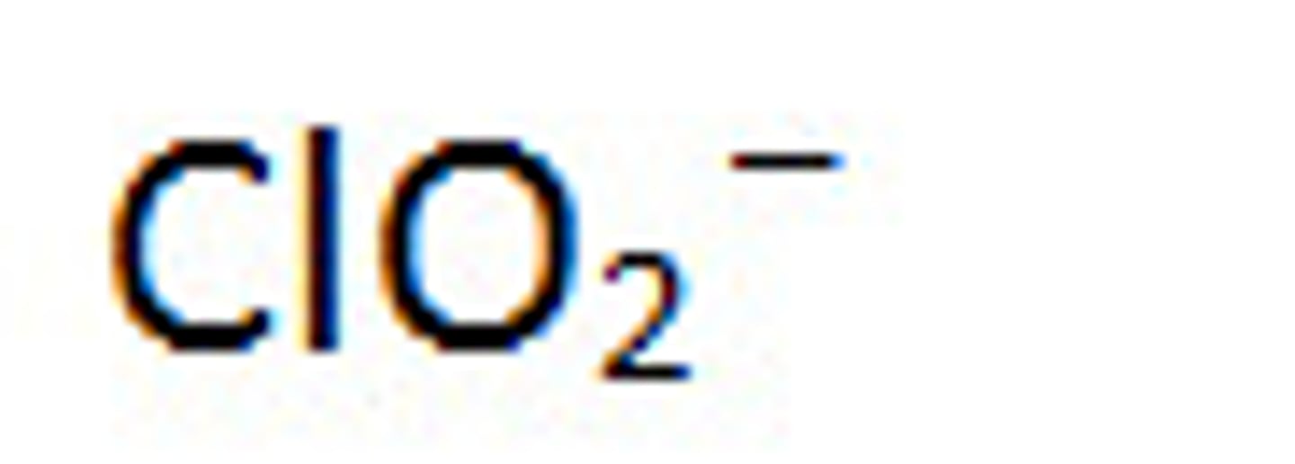 <p>ClO2 -</p>