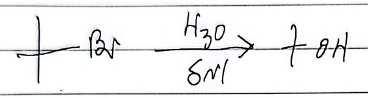 <p>tertiary, weak nucleophile</p>