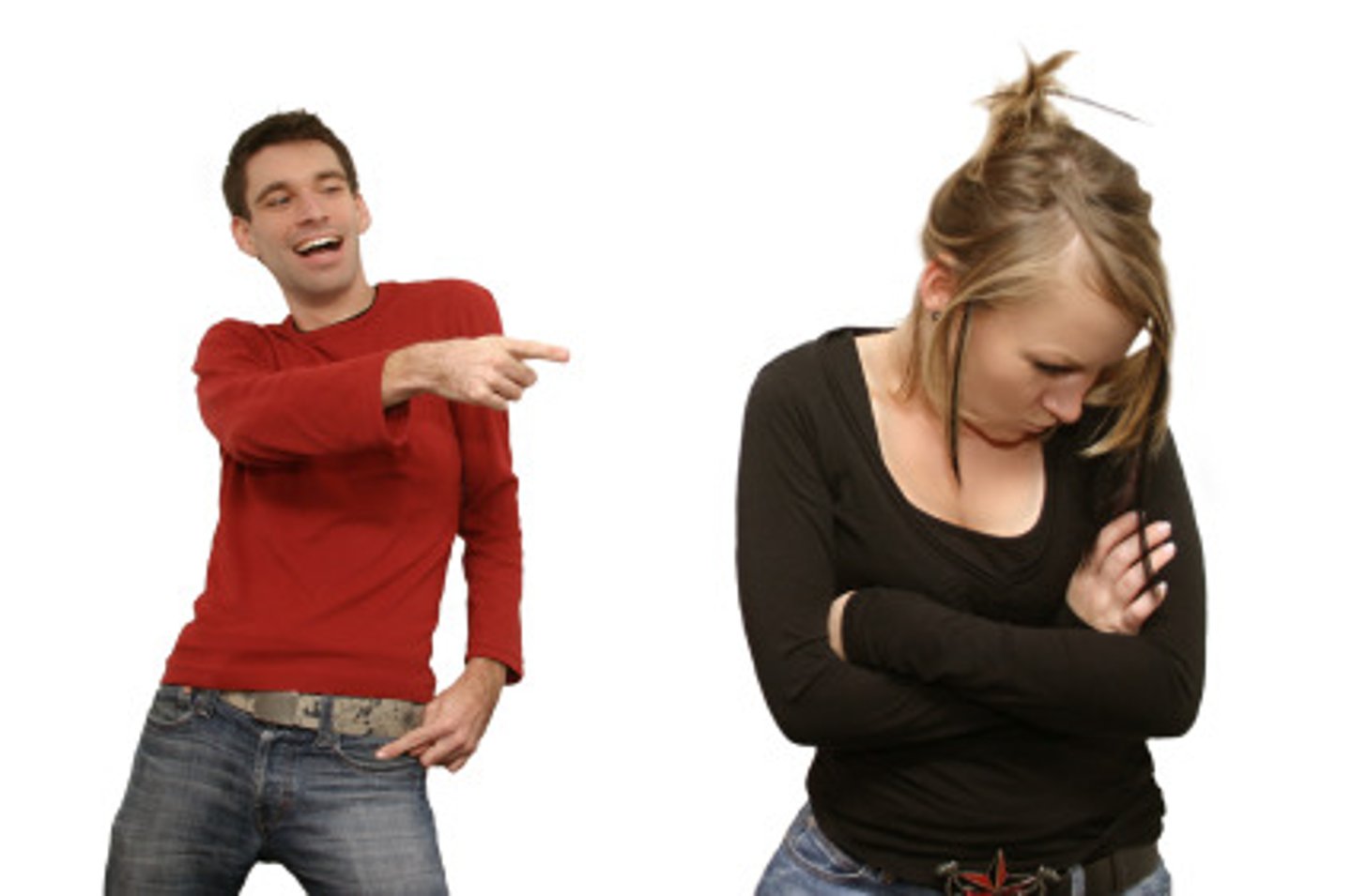 <p>to hurt (someone)</p>