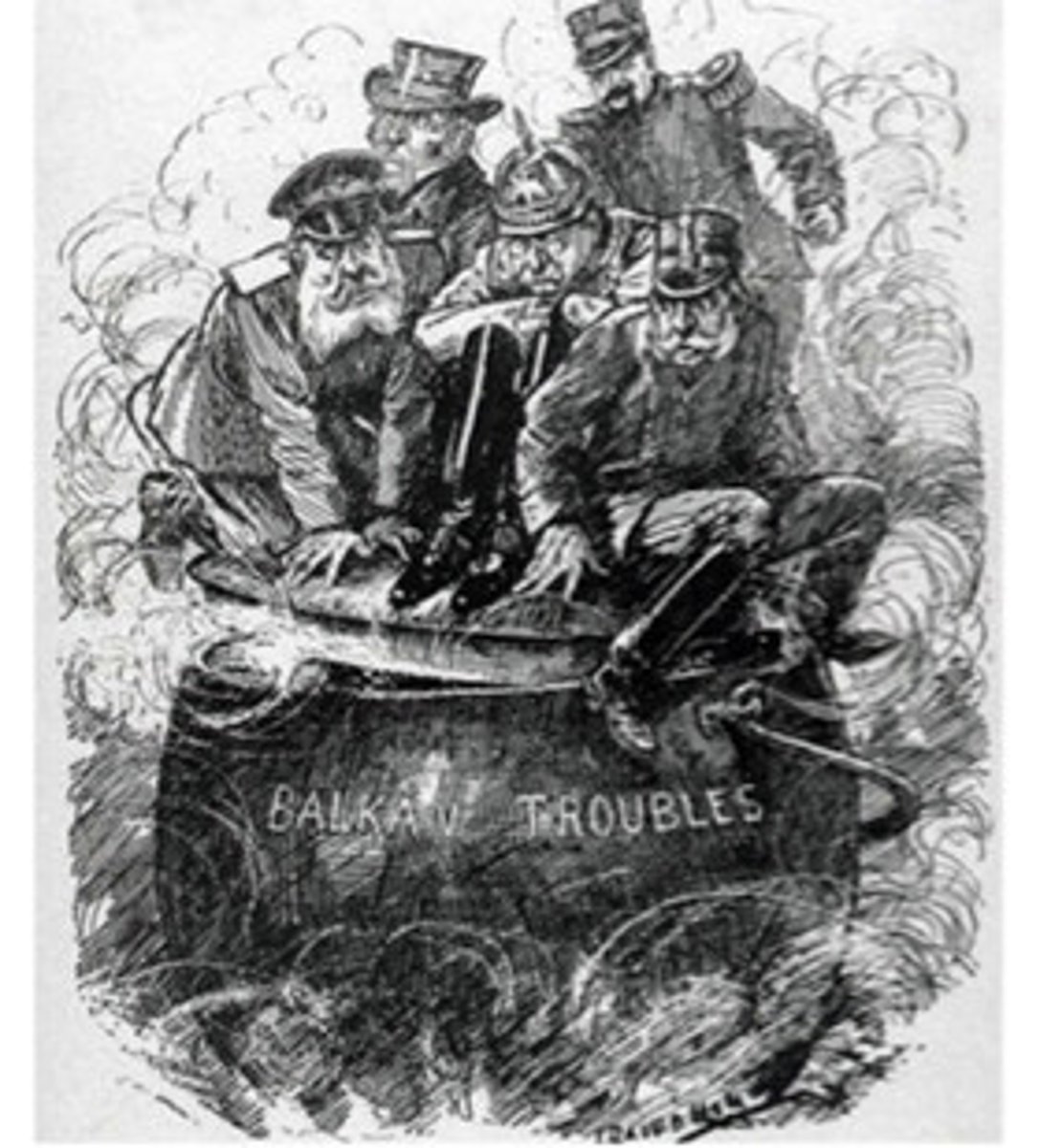<p>A series of conflicts and wars in Eastern Europe that would make that region even less stable and threatened to drag in the major powers into the conflict... These events would play a large part in starting W.W. I.</p>