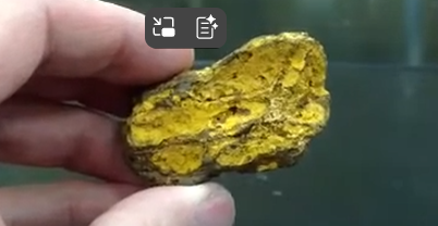 <p>Opaque </p><p>Yellowish brown streak ←ALWAYS</p><p>Yellow color </p><p>Slightly metallic→but usually earthy </p>