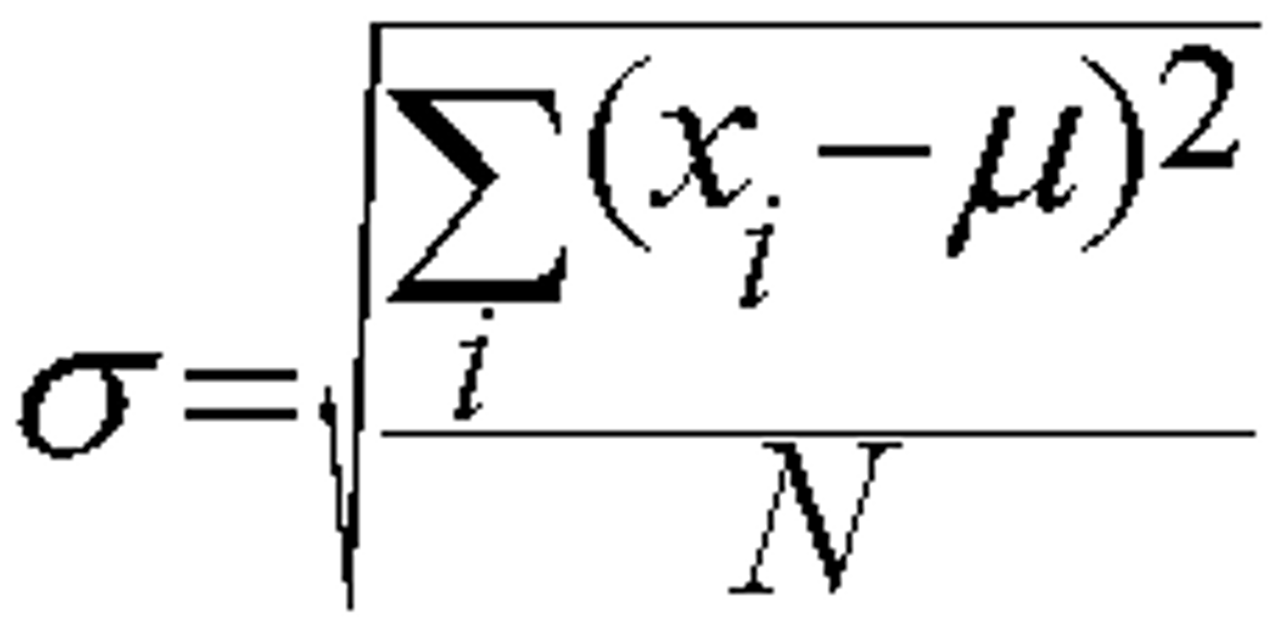 <p>Parameter, Denotes the standard deviation of the population.</p>