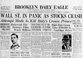 <p>Also known as Black Tuesday, it marked the devastating culmination of an unpredictable time during the Roaring Twenties. On October 29, 1929, stock prices plummeted, triggering a severe economic downturn, widespread unemployment, and contributing to the onset of the Great Depression.</p>