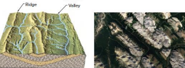 <p>parallel streams with short tributaries meeting at right angles </p>