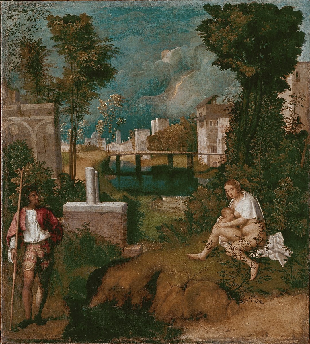 <ul><li><p>Giorgione </p></li><li><p>1506</p></li></ul><p></p>