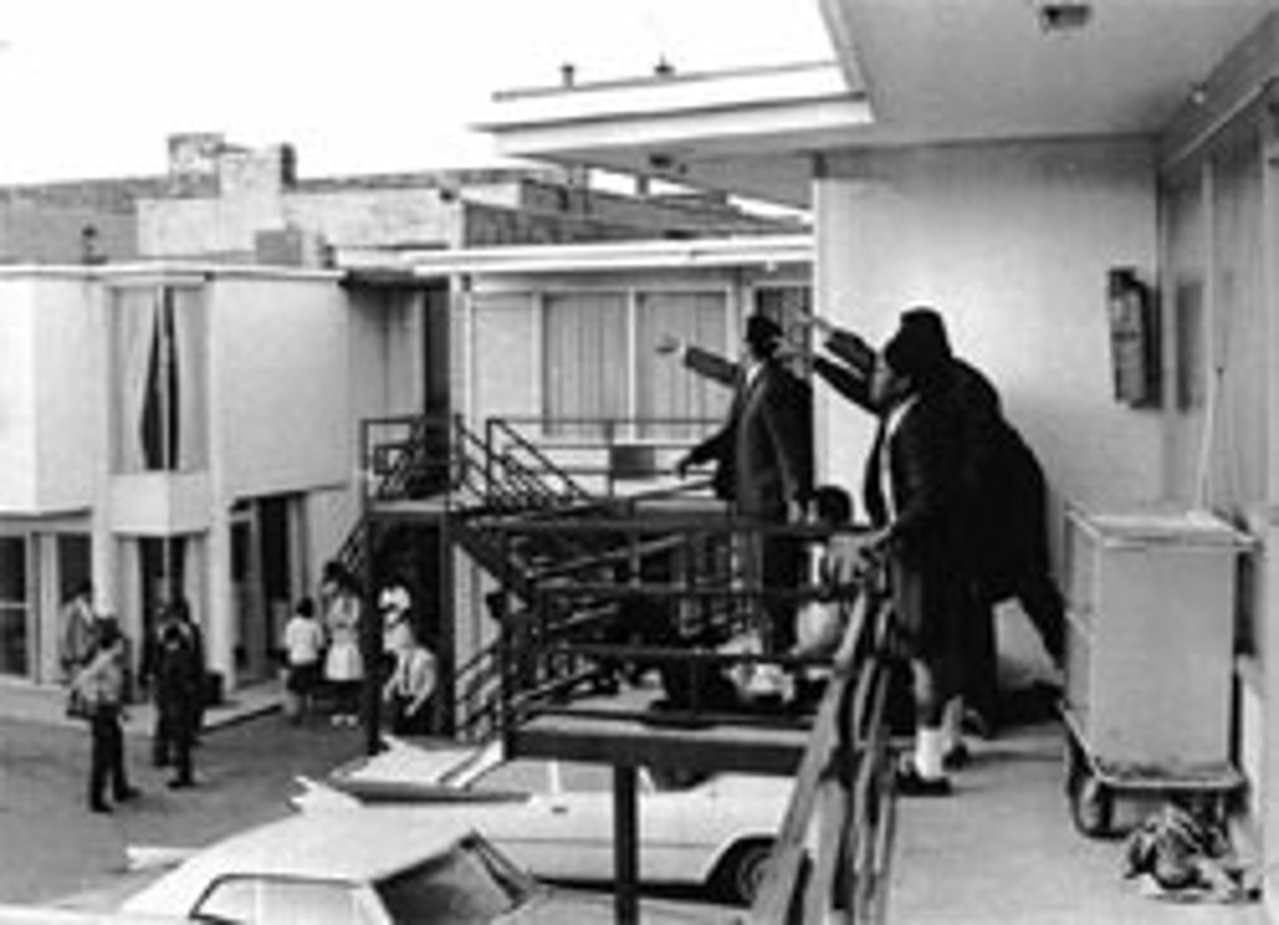 <p>In April 1968, while standing on a motel balcony in Memphis, Tennessee Martin Luther King was shot and killed by a white man. Riots erupted in hundreds of cities across the U.S. and resulted in 46 deaths. (p. 609)</p>