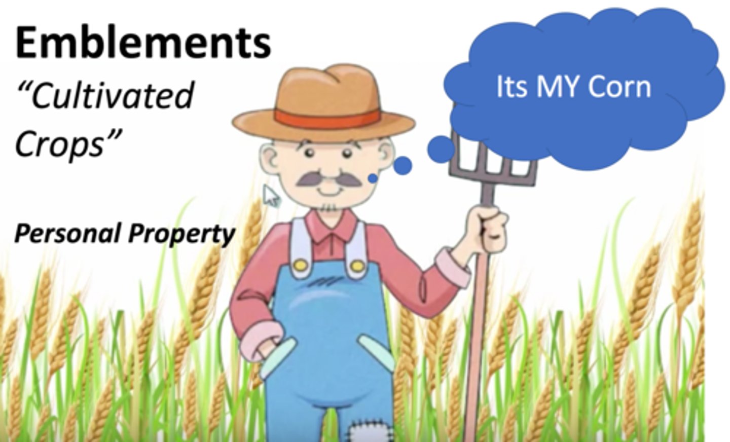 <p>Growing crops, such as grapes, soybeans, and corn, that are produced annually through labor and industry. Usually considered to be personal property.</p>