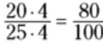 <ul><li><p>put the loss (?) over the whole</p></li><li><p>make the denominator equal 100</p><p>do the same to the numerator</p></li><li><p>and the numerator above 100 is the percent</p></li></ul>