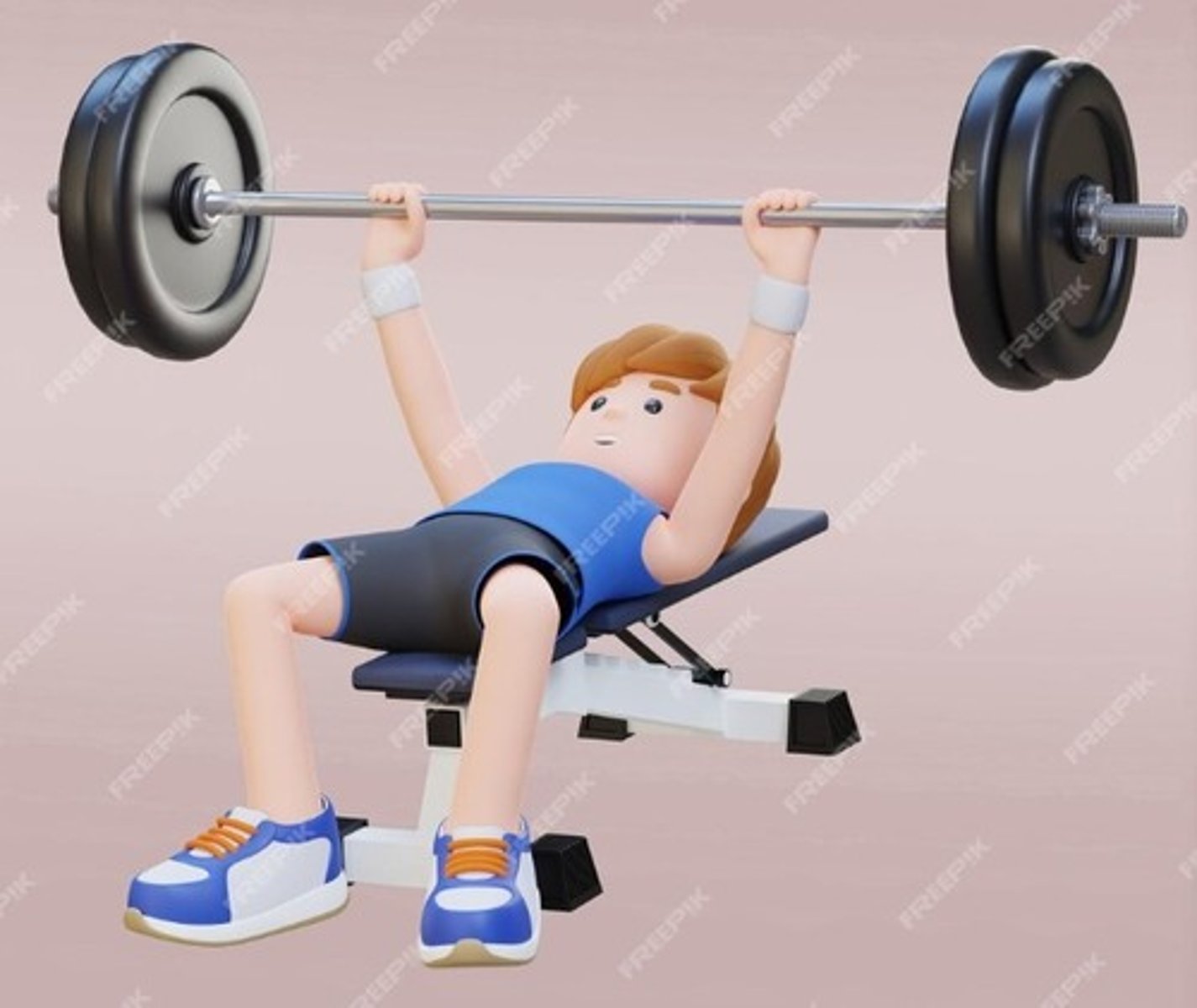 <p>An everyday example of Newton's third law of motion is demonstrated when a student pushes bench weights.<br><br>When the student pushes against the weights, they exert a force on the weights. According to Newton's third law, for every action, there is an equal and opposite reaction. Therefore, the weights exert an equal and opposite force back on the student.<br><br>This means that as the student pushes the weights upward, the weights push downward with an equal force. This downward force from the weights is what provides resistance to the student's upward motion, making the exercise challenging.</p>