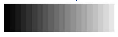 <p>energy or amount of light (think of the color experience of black) </p>