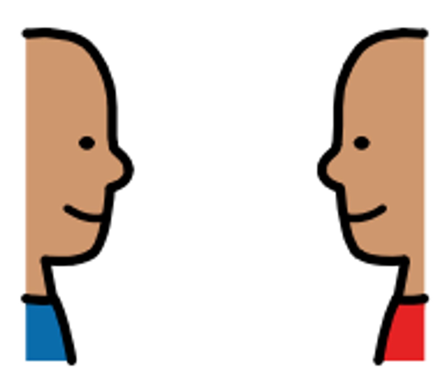 <p>to face, to confront</p>