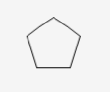 <p>the cycloalkane parent strand has 5 carbons</p>