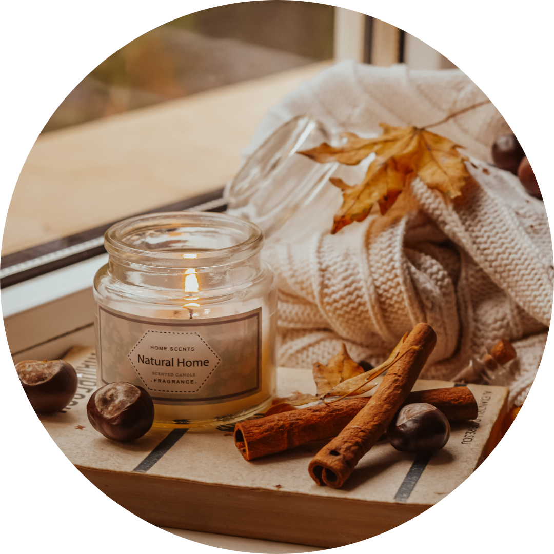 <p><span><strong>to make a candle burn that gives off a nice smell</strong></span></p><p></p><p><span>To create a cozy atmosphere at home, I always light a scented candle while I relax on the couch.</span></p>